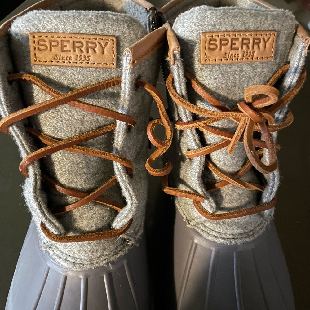 Sperry Saltwater Wool Embossed Duck Boots with Thinsulate